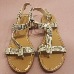 NWOT Vince Camuto Snakeskin Gladiator Sandals